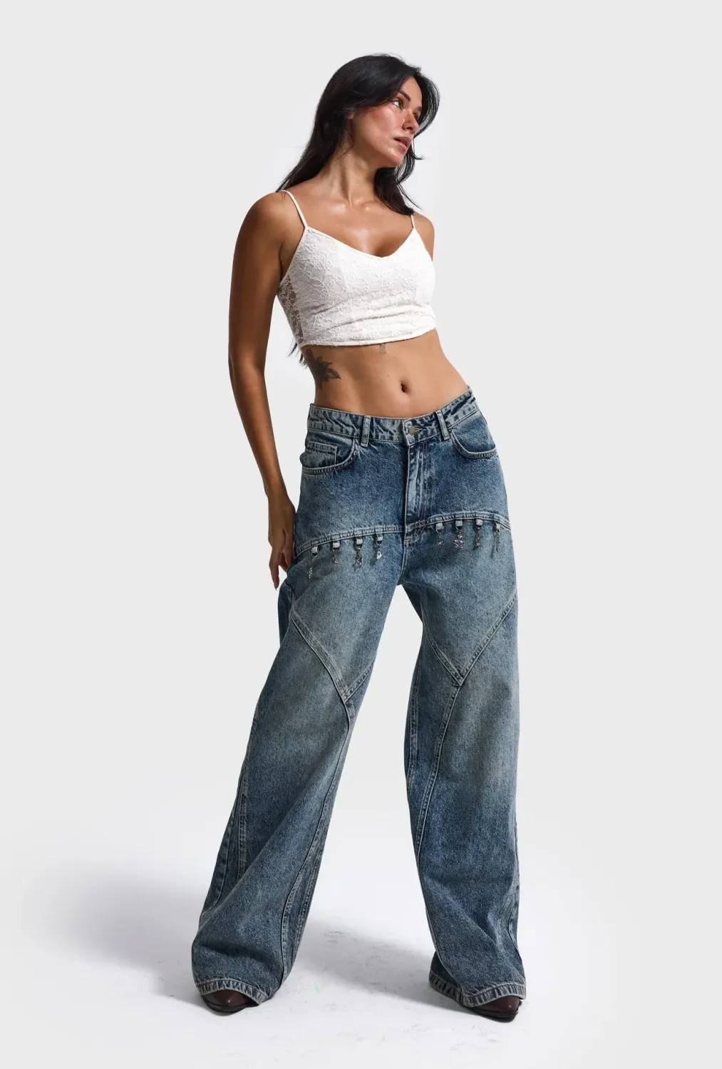 Jeans Barrel Balloon Mide Rise Jeans Barrel Balloon Mide Rise