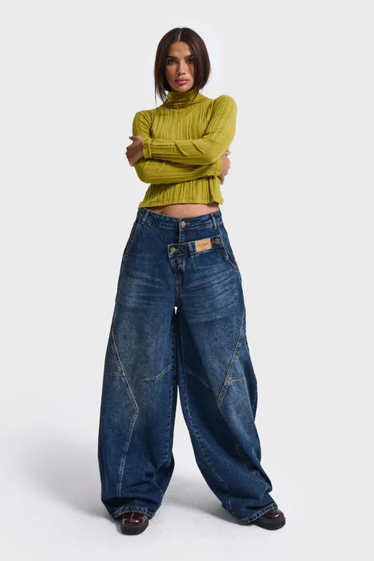 Jeans Super Barrel Mid Rise