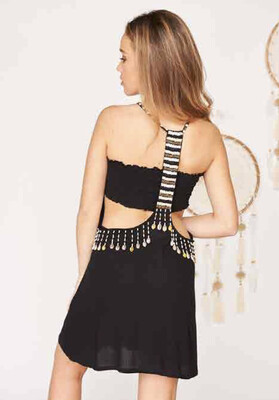 Mele Beach - Short Dress Anse - Black