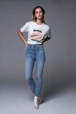Homage to Denim - Sarah Stretchy Straight Jeans - Mid Vintage