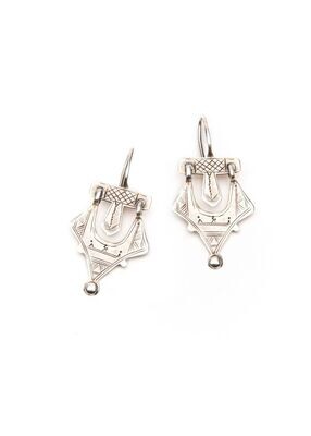 Moost & the Muse - Celine Engraved Earring - Silver