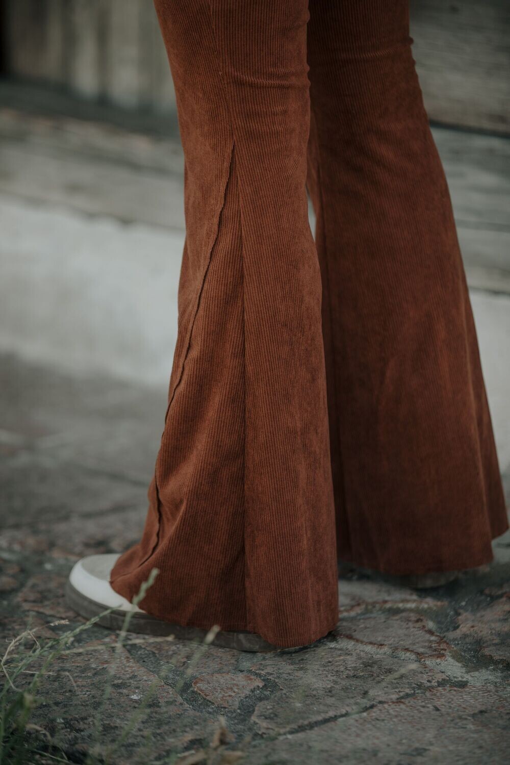 MOOST & THE MUSE - Dilay Flared Pants - Brown (Alleen maat XS), XS t/m L: S
