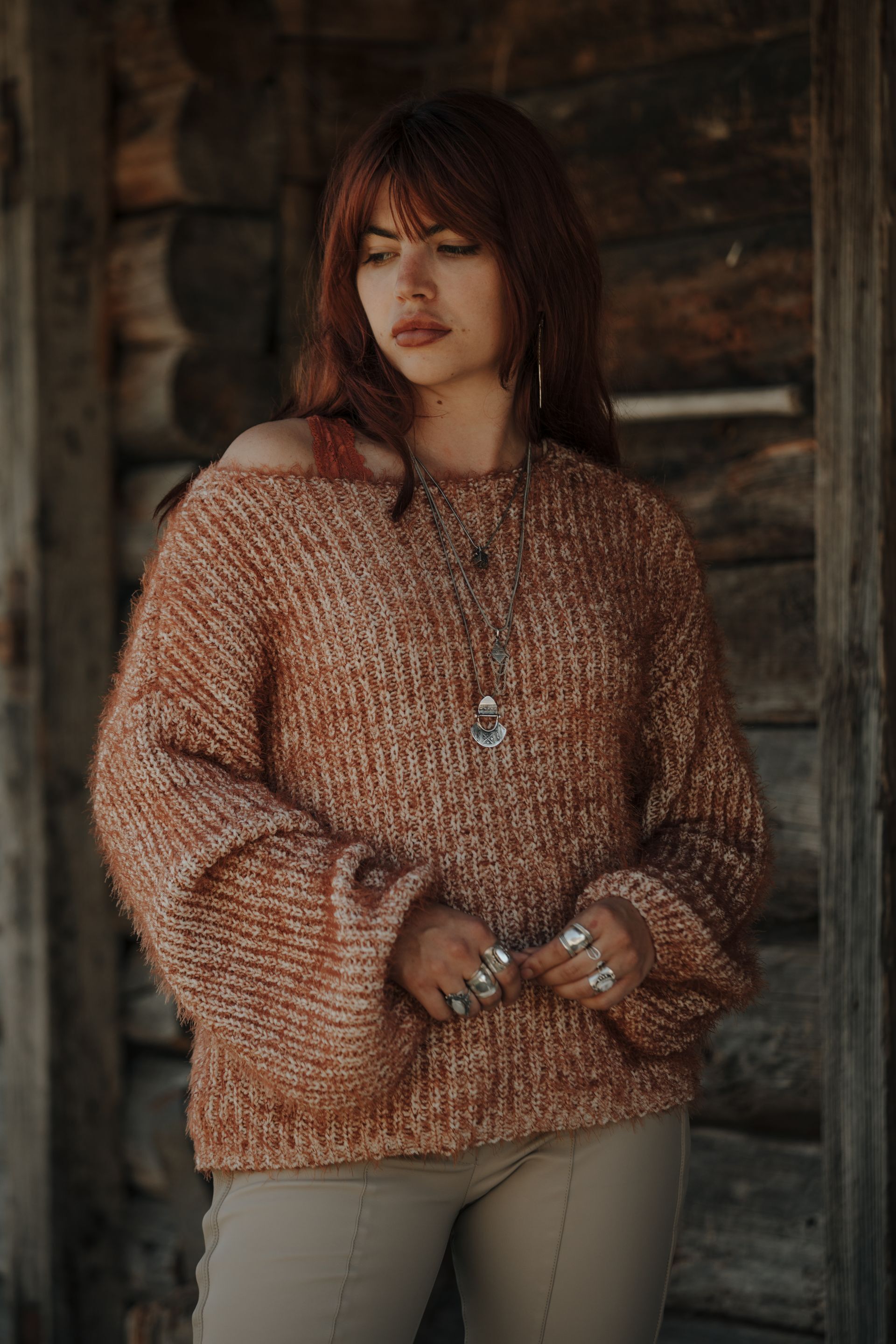 MOOST & THE MUSE - Dilay  Flared Pants - Brown (Alleen maat XS)