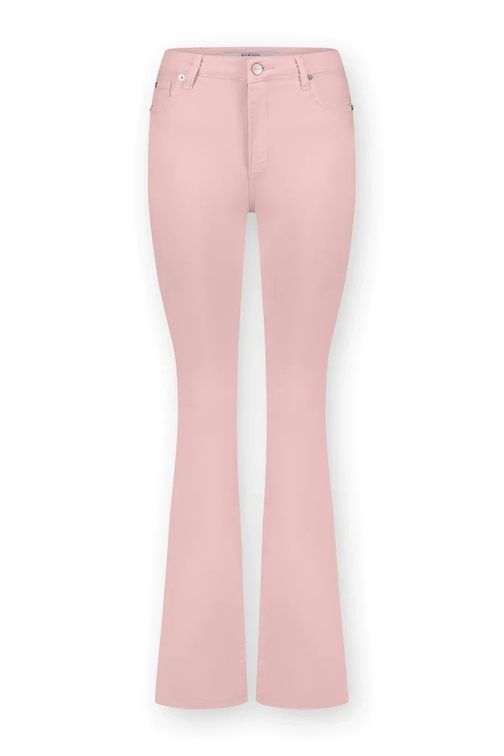 Homage to Denim - Jane Colored Flared Jeans - Pink