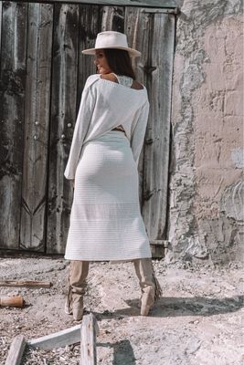 MOOST & THE MUSE - Sif Wrap Skirt - Off White