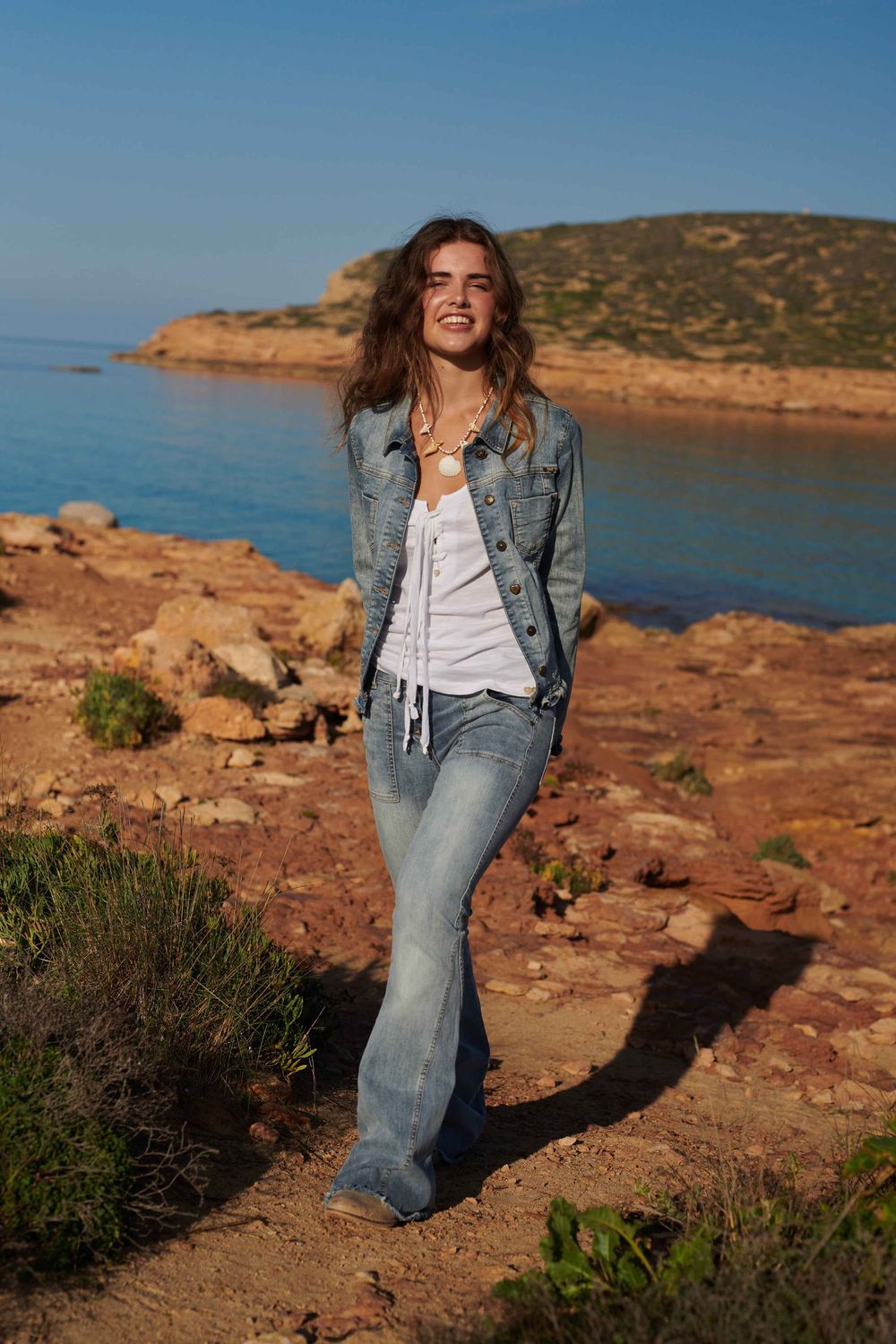 Isla Ibiza - Denim Jeans Flared - Light Blue