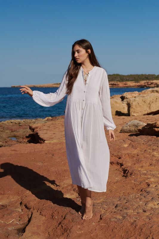 Isla Ibiza - Blouse Long - White