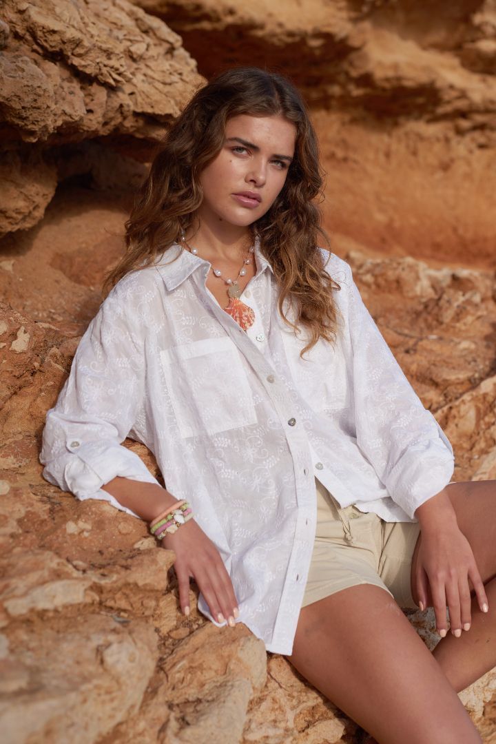 Isla Ibiza - Baggy Blouse - White
