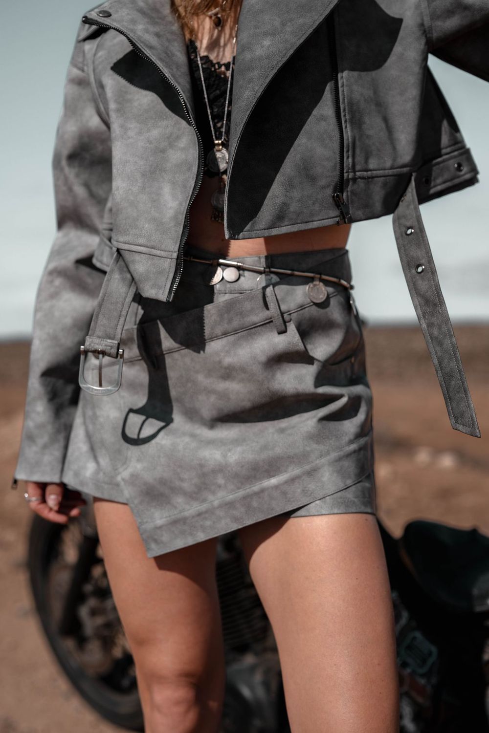 MOOST WANTED - Sally Biker Skort - Grey