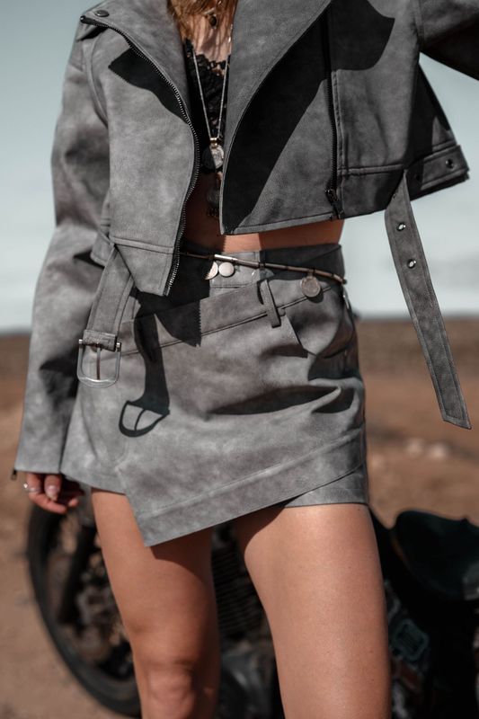 MOOST WANTED - Sally Biker Skort - Grey