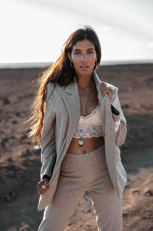 MOOST WANTED -Maeve Blazer - Taupe Melange