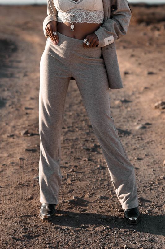 MOOST WANTED -Maeve Pants - Taupe Melange
