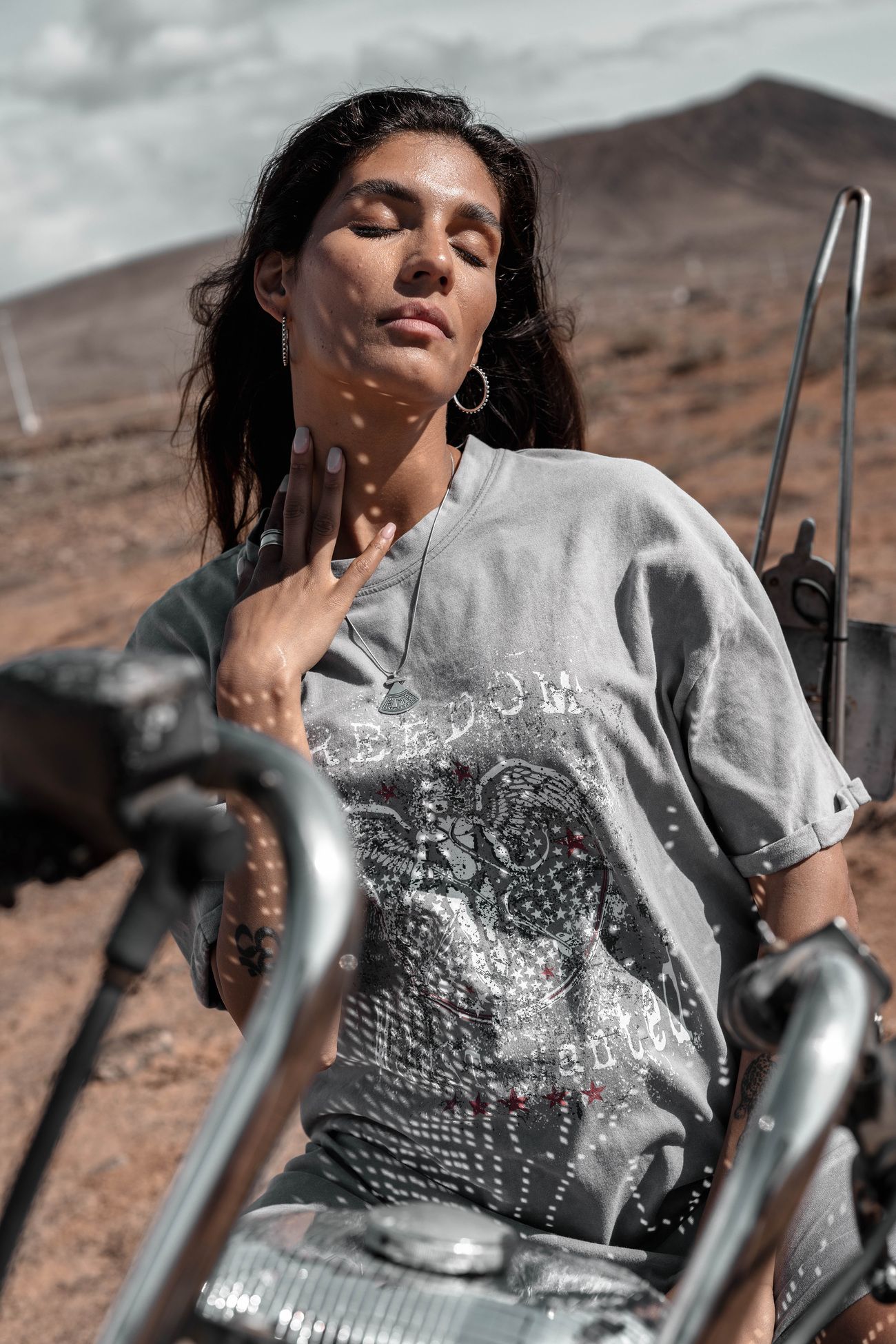 MOOST WANTED -Bowie T-shirt Dress - Grey Melange