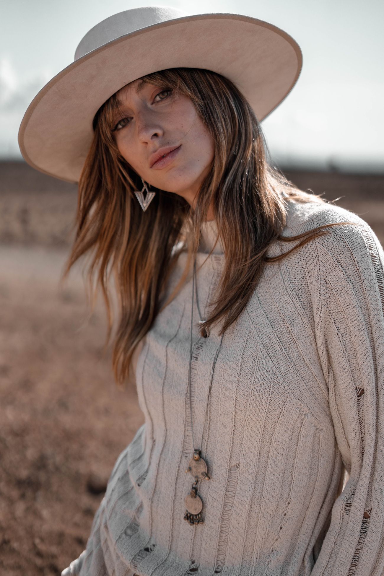 MOOST WANTED - Tessa Knitted Dress - Light Beige