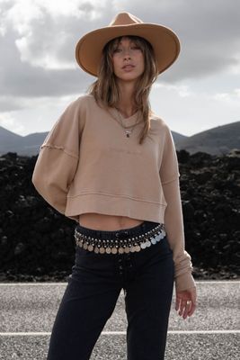 MOOST WANTED - Kate Sweater - Washed Beige