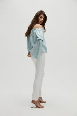 Homage to Denim - Sarah Stretchy Straight Jeans - White (alleen 25 &26) Homage to Denim - Sarah Stretchy Straight Jeans - White (alleen 25 &26)