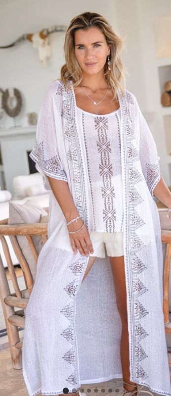 IBZmode - Harper Vedra Kimono - White