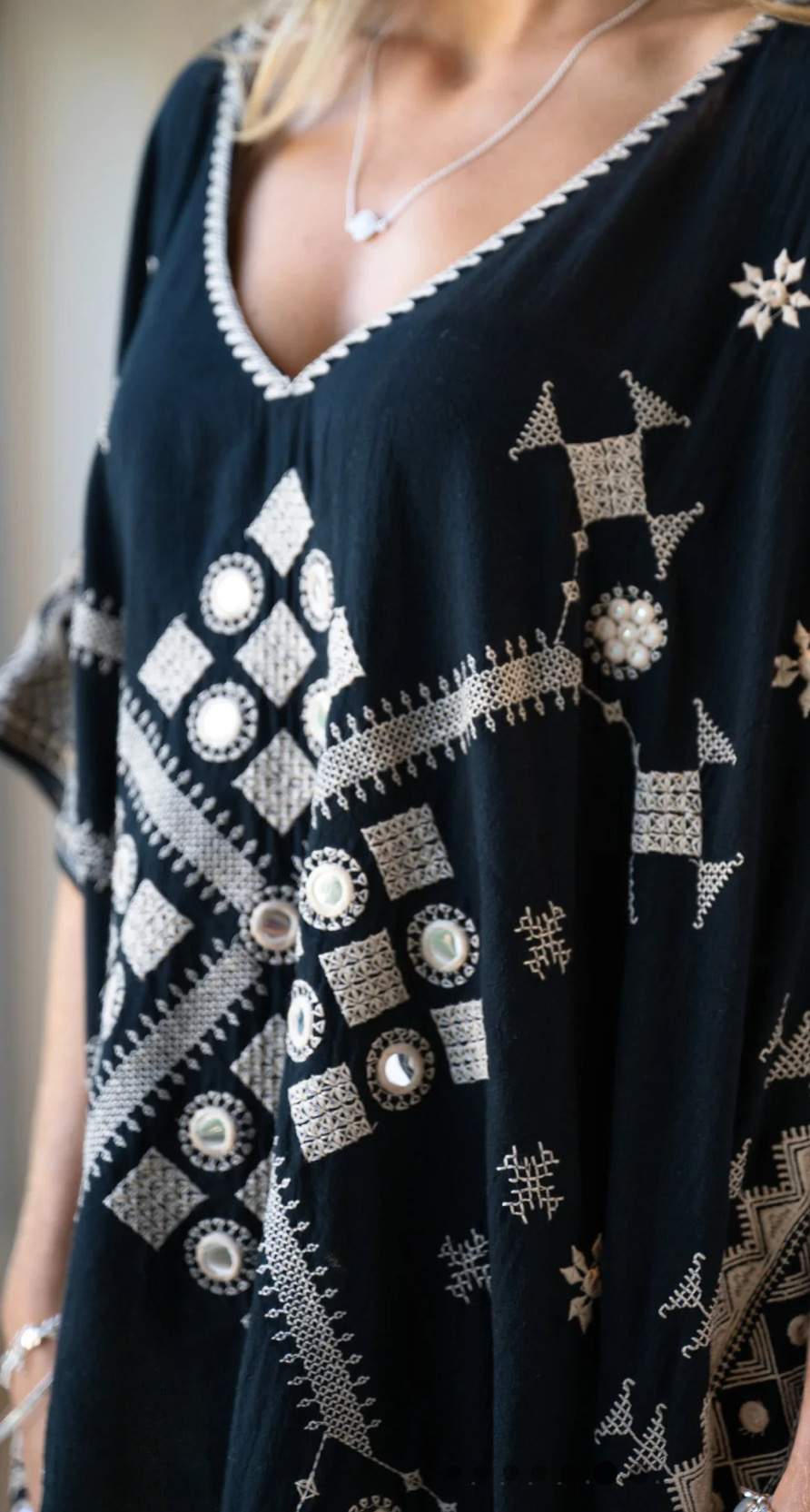 IBZmode -Short Kaftan Silla Sundara - Black