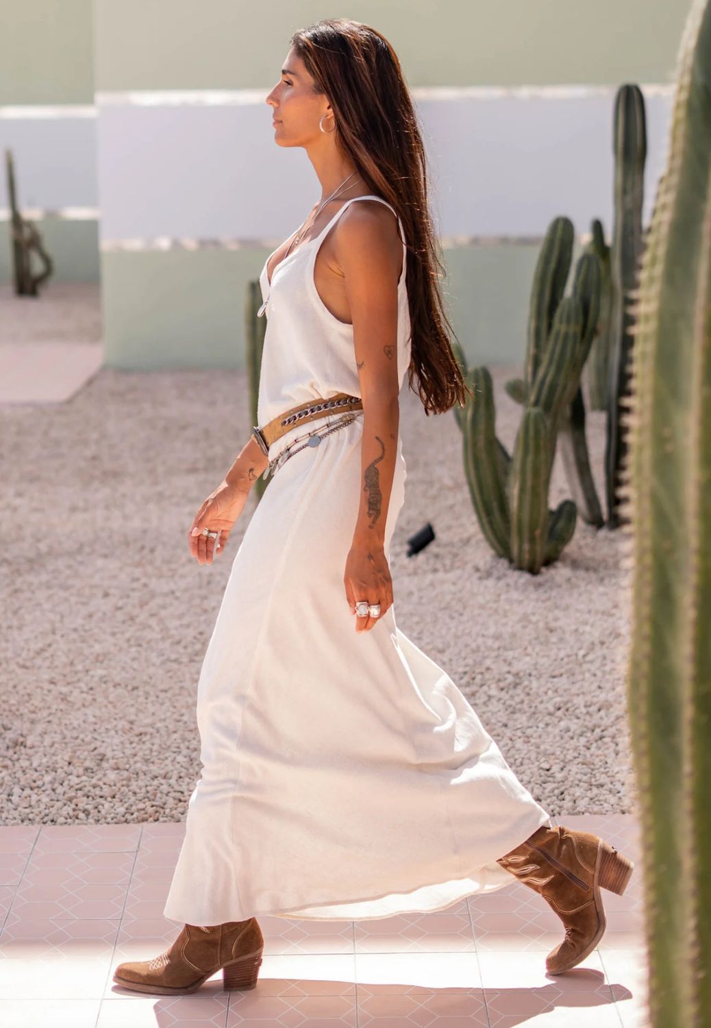 MOOST WANTED - Fallon Maxi Dress - Light Beige MOOST WANTED - Fallon Maxi Dress - Light Beige