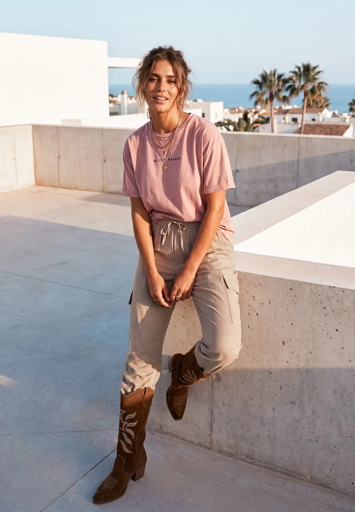 MOOST WANTED - Alyssa Cargo Pants - Sand