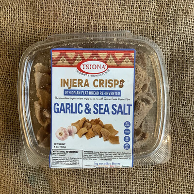 Tsiona Injera Garlic And Sea Salt Crisps