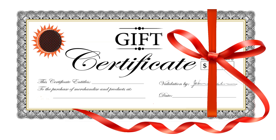 Gift certificates!!