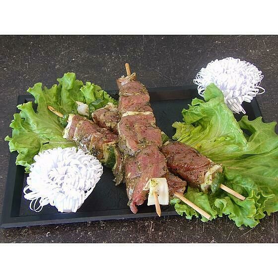 Brochette dinde marinée 20.90 €/kg Prix pour 500 g