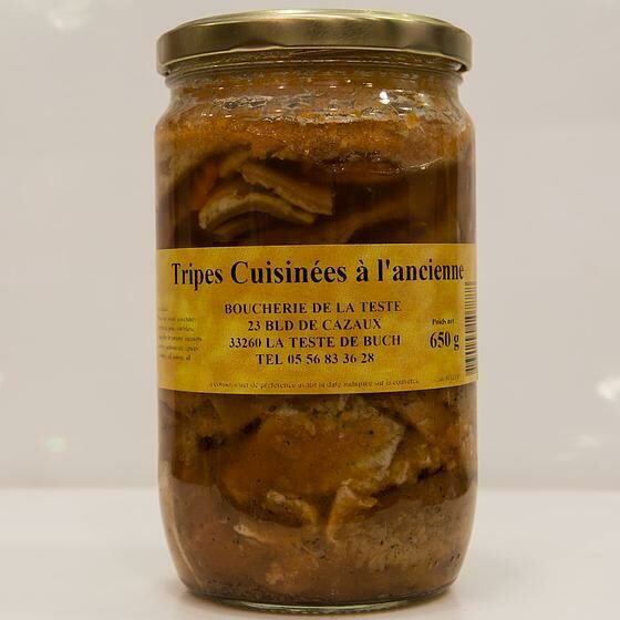 Tripes cuisinées ancienne 650 g - prix unitaire