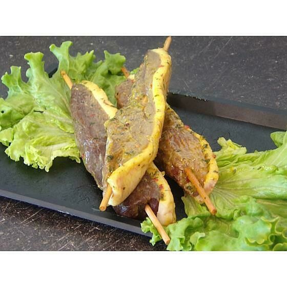 Brochette magret marinée 32.90 €/kg Prix pour 500 g