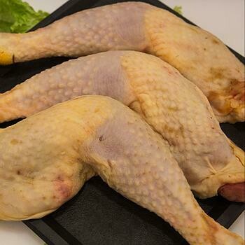 Cuisse poulet fermier 12.95 €/kg Prix pour 360 g