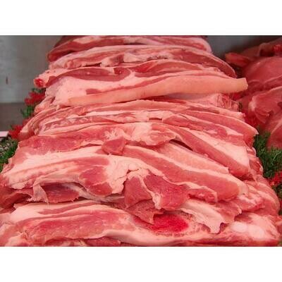 Ventrêche/poitrine porc 12.90 €/kg Prix pour 500 g