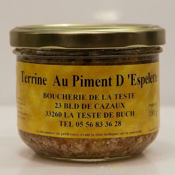 Terrine piment Espelette 180 g - prix unitaire