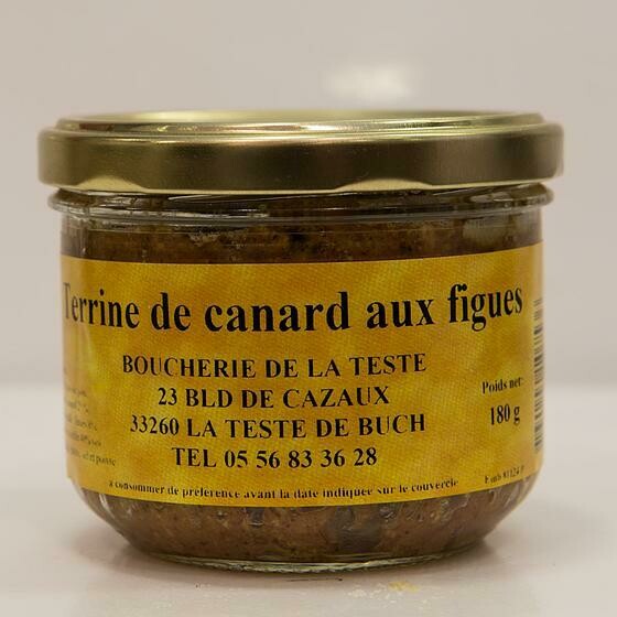 Terrine canard aux figues 180 g - prix unitaire