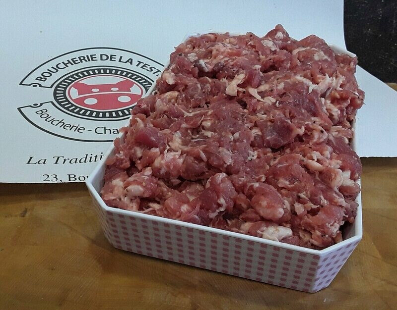Chair à saucisse 9,95 €/kg 
Prix pour 100g