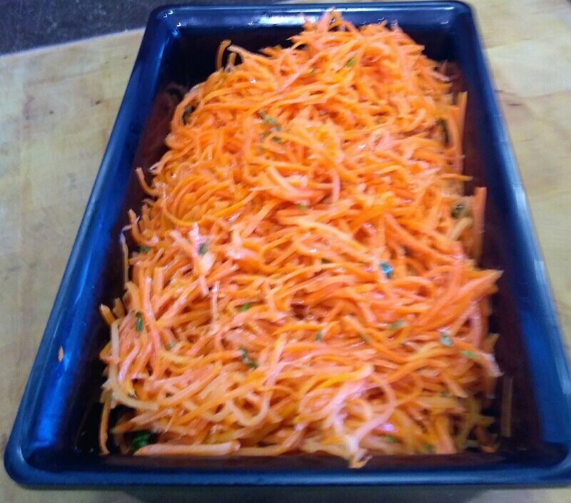 Carottes râpées 9,95 €/kg Prix pour 200 g