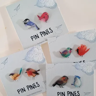 Set Pin pines Birdies