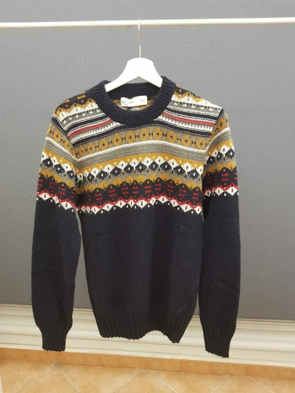 Maglione di lana fantasia