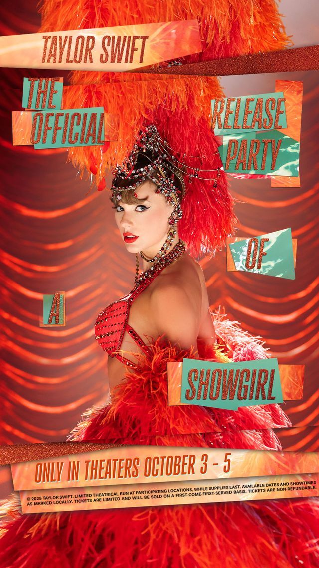 TAYLOR SWIFT: Released Party of A SHOWGIRL   FRIDAY Oct.3rd