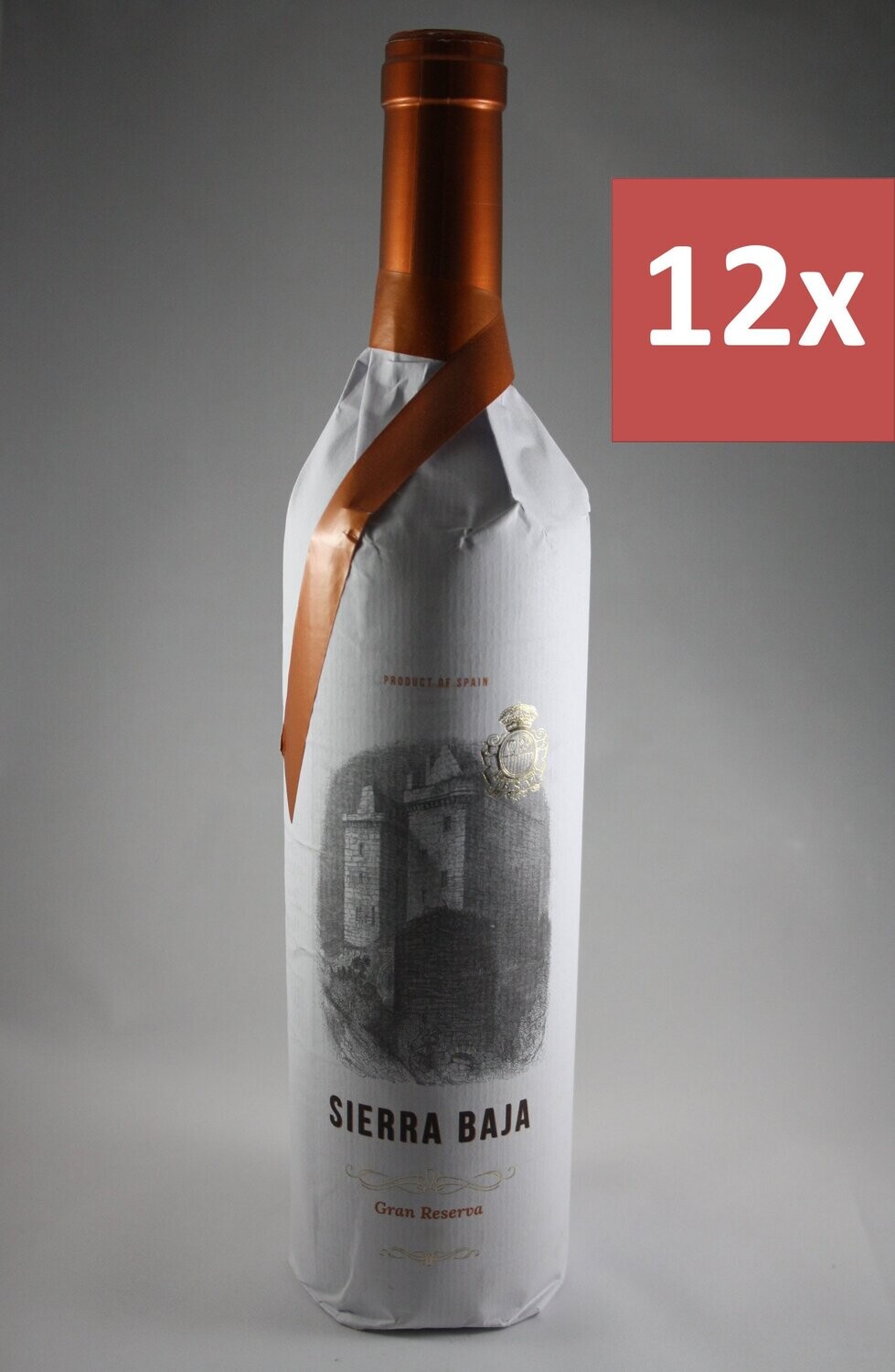 12 Fl. Sierra Baja Gran Reserva 2017 (10,32 €/l)