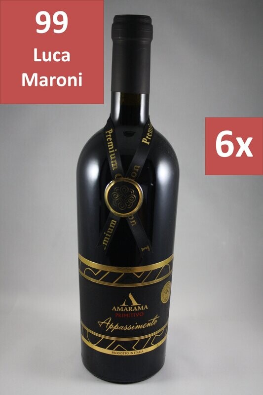 6 Fl. Amarama Primitivo Appassimento 2024 (27,78 €/l) 6 Fl. Amarama Primitivo Appassimento 2024 (27,78 €/l)