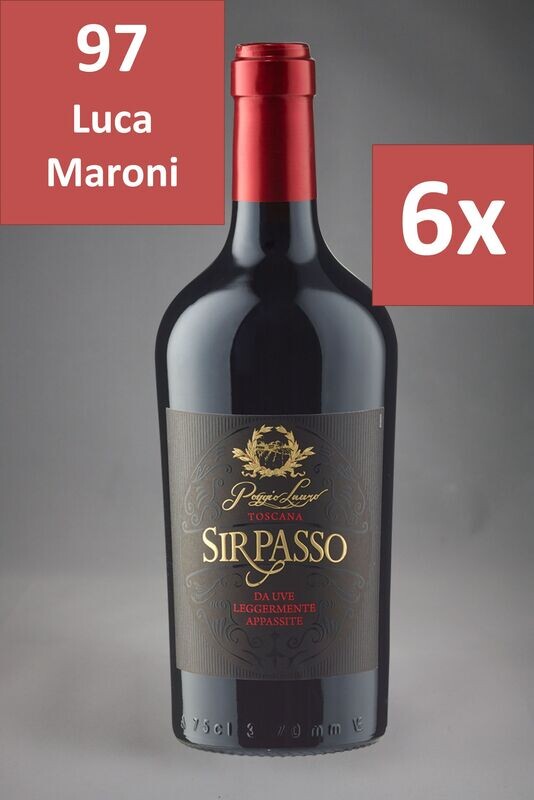 6 Fl. Sir Passo da Uve Leggermente Appassite 2021 (15,53 €/l)