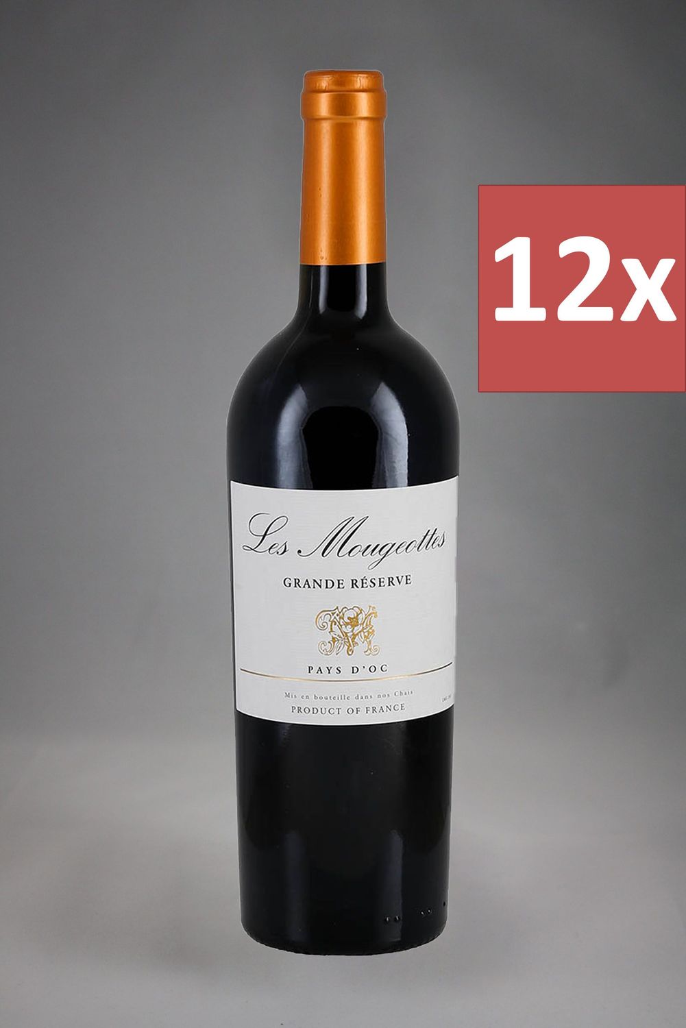 12 Fl. Les Mougeottes Grande Réserve Cabernet Syrah 2023 (9,66 €/l)