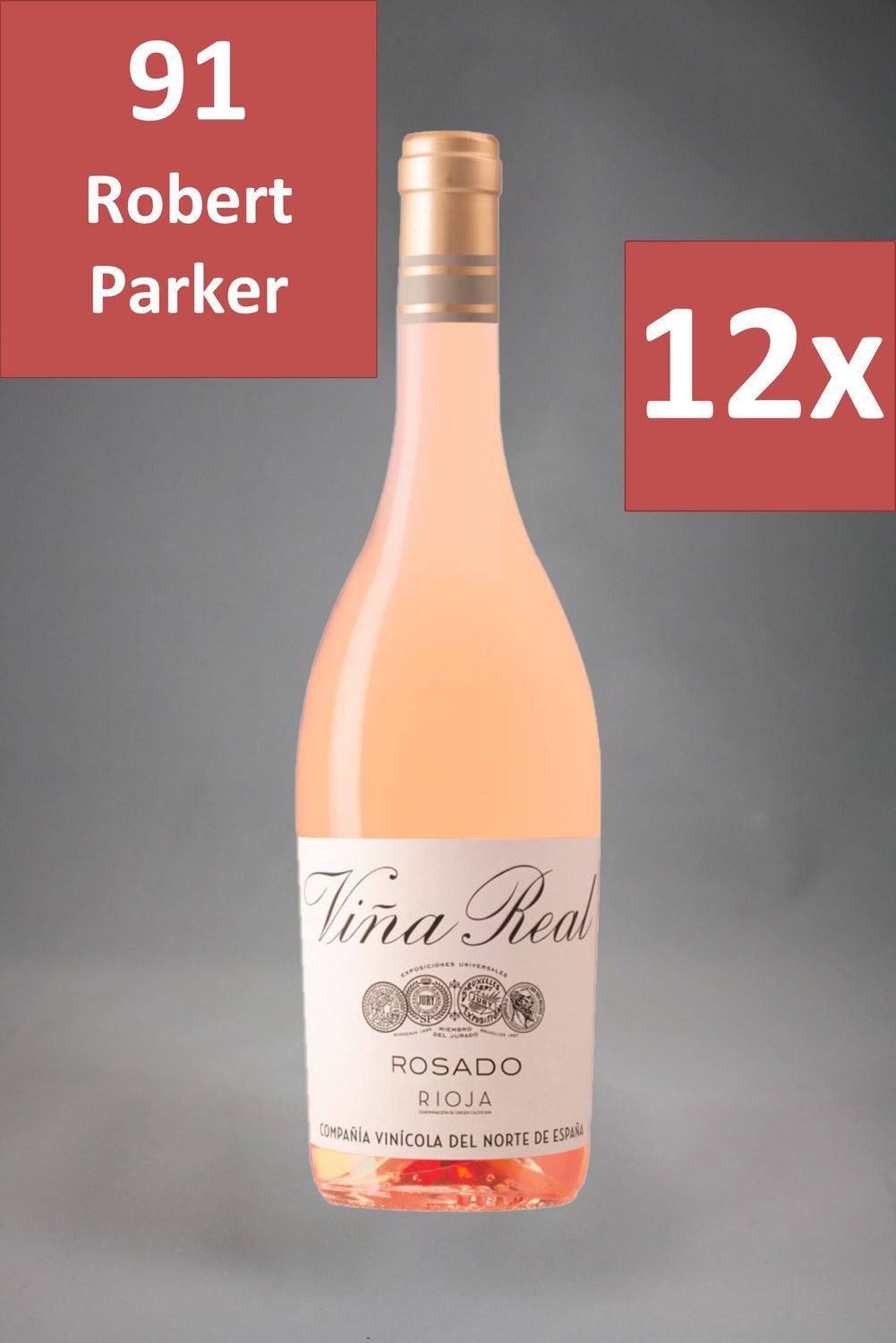 12 Fl. Cune Viña Real Rosado 2024 (10,54 €/l)