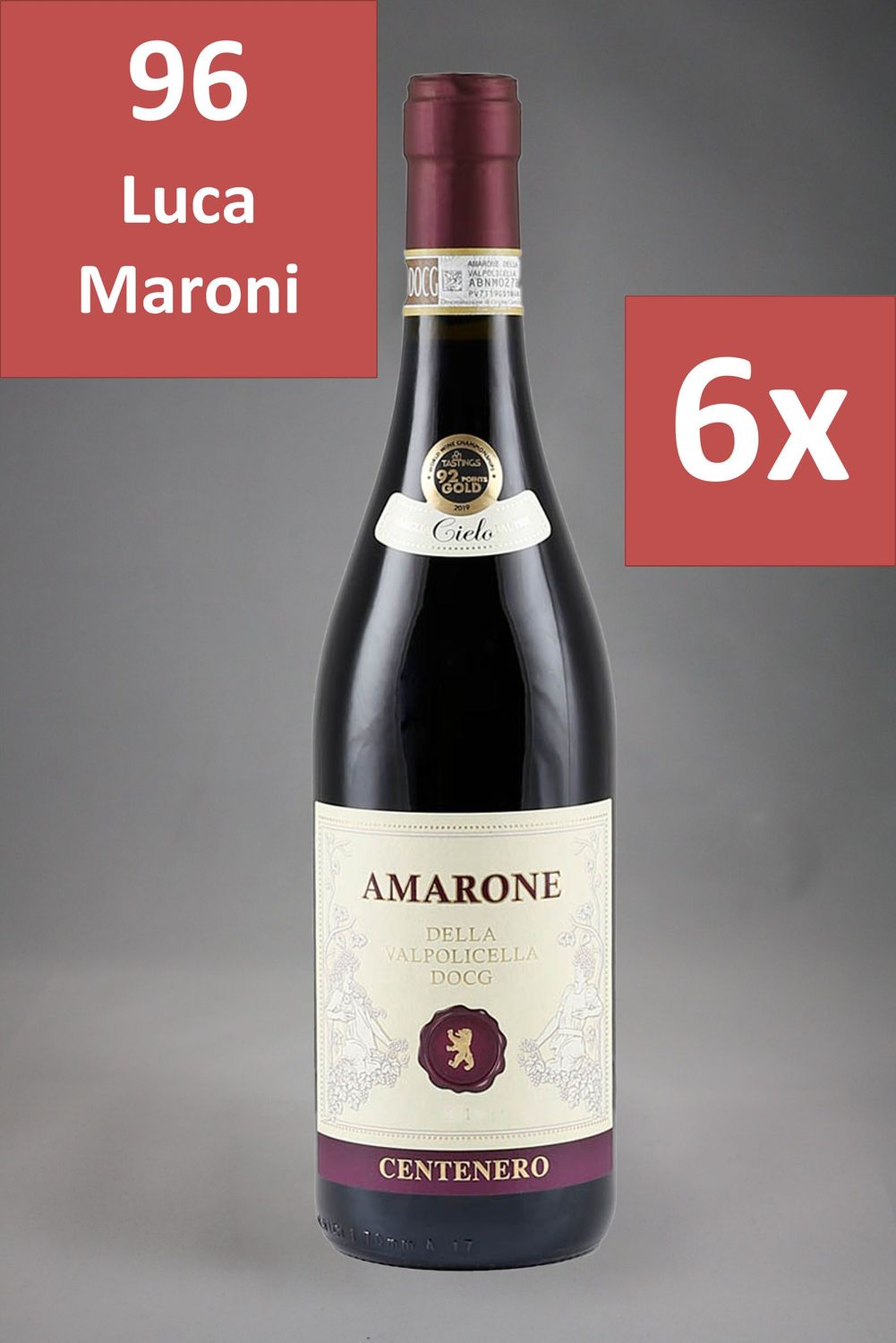 6 Fl. Centenero Amarone della Valpolicella 2021 (32,42 €/l)