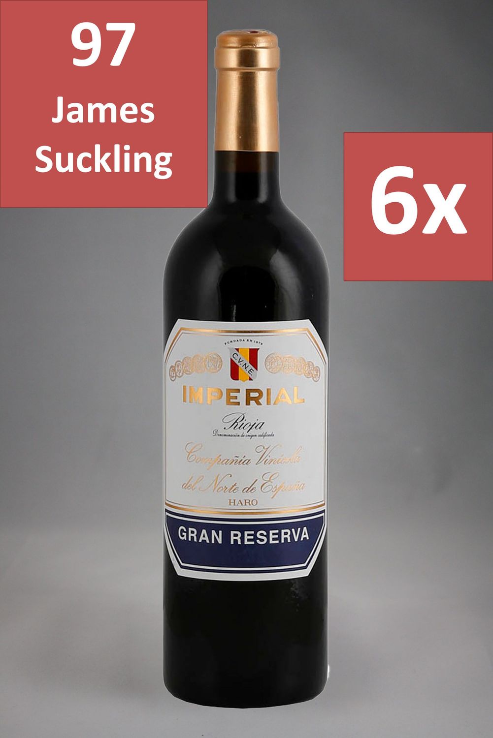 6 Fl. Cune Imperial Gran Reserva 2017 (73,31 €/l)