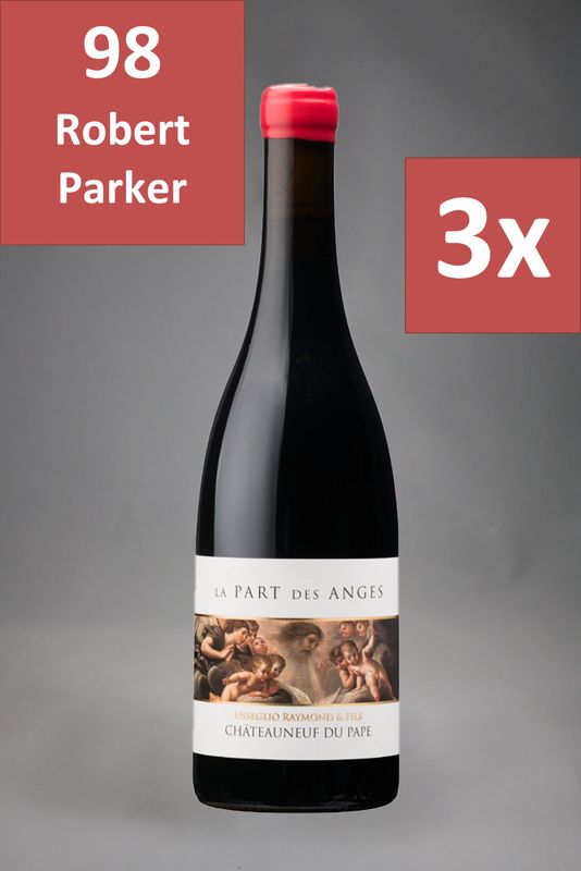 3 Fl. Raymond Usseglio La Part des Anges Châteauneuf-du-Pape 2022 (77,29  €/l)