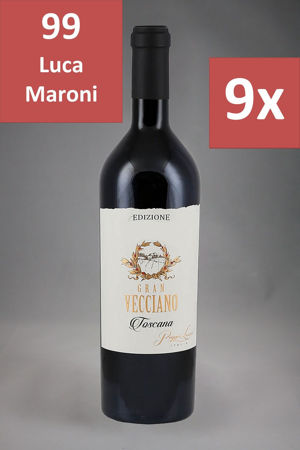 9 Fl. Poggio Lauro Gran Vecciano Edizione Privata 2021 (24,43 €/l)