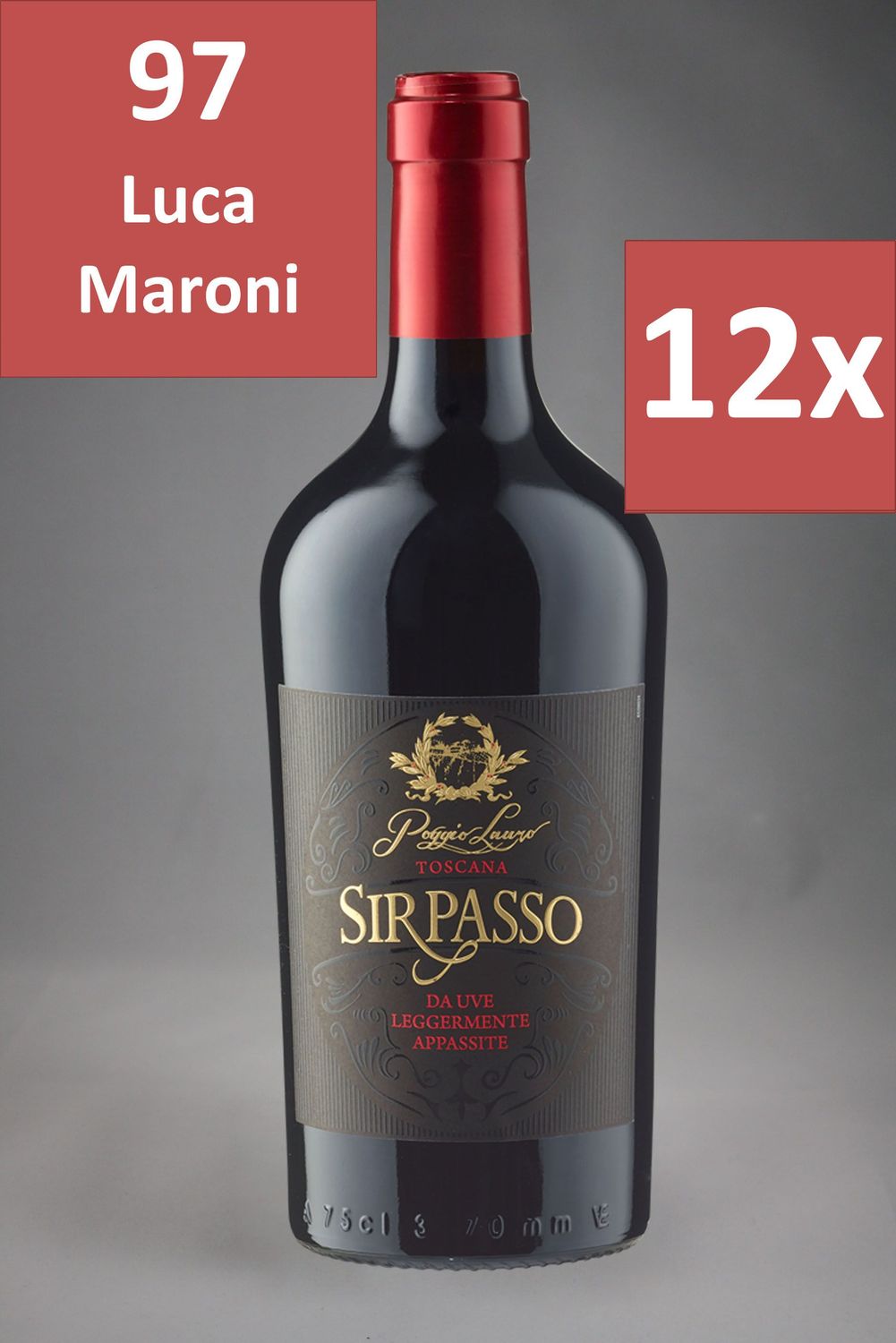 12 Fl. Sir Passo da Uve Leggermente Appassite 2021 (12,77 €/l)