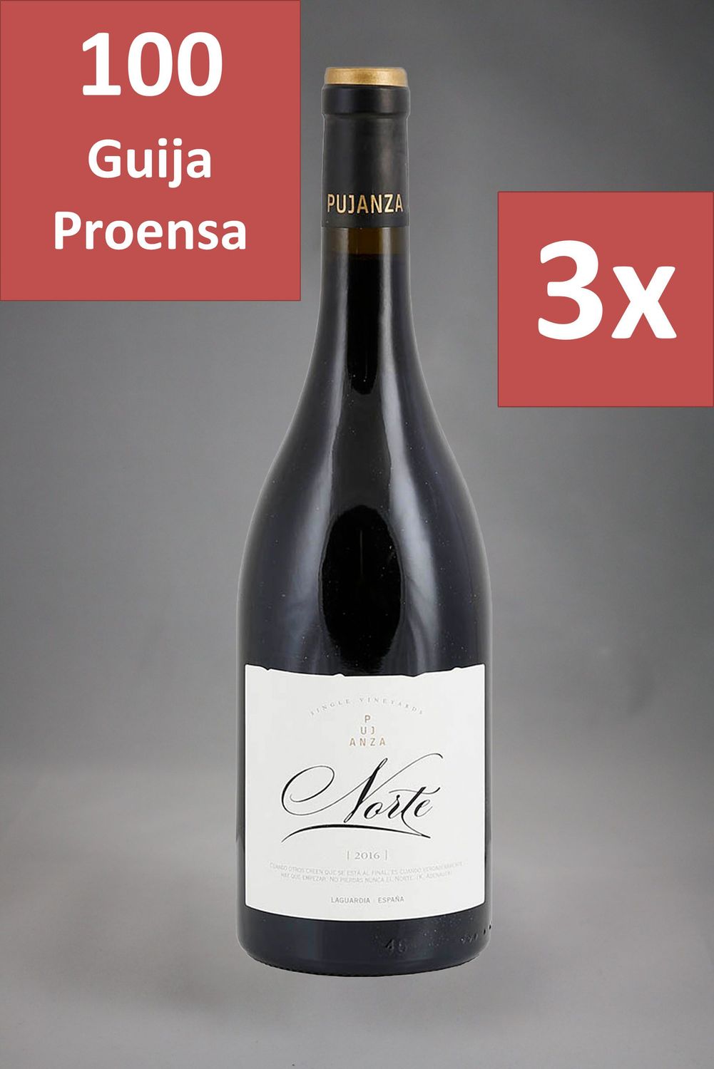 3 Fl. Pujanza Norte 2020 (64,40  €/l)