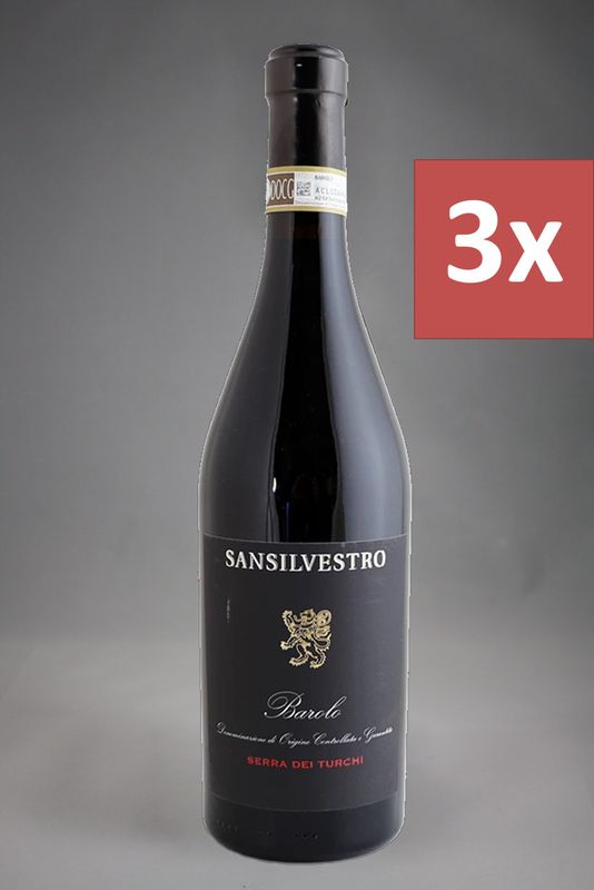 3 Fl. San Silvestro Barolo Serra dei Turchi 2020 (35,51  €/l)
